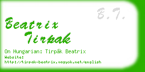 beatrix tirpak business card